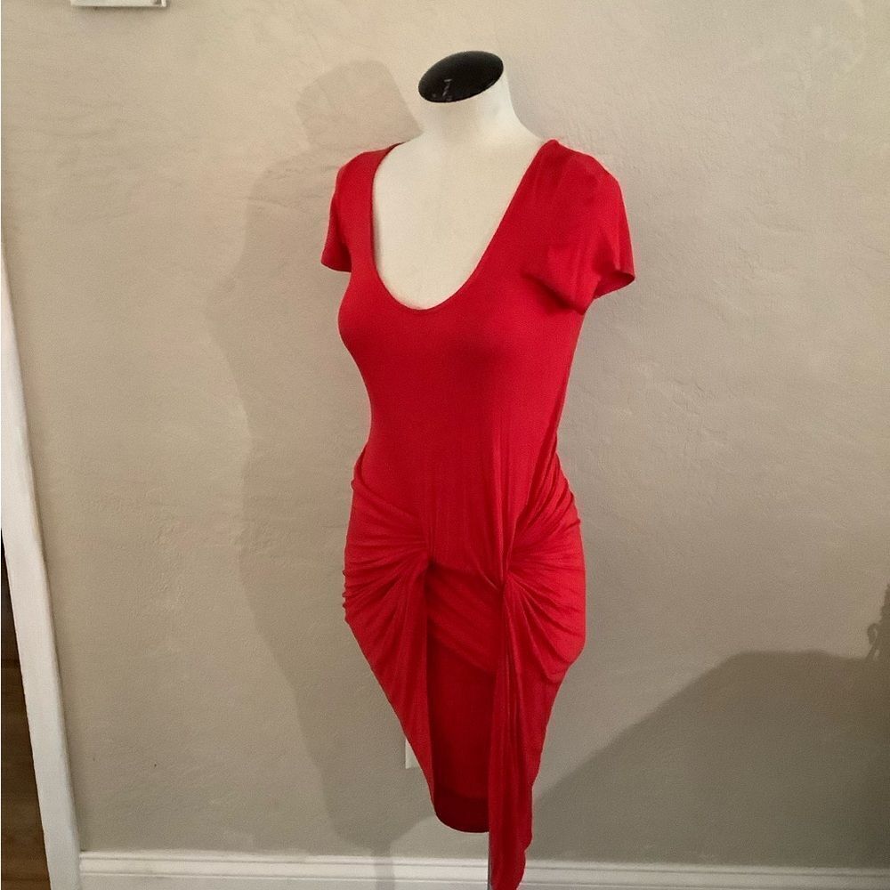 The Vanity Room Twist Front Red Dress Sz XS